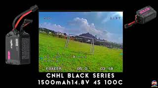 CNHL Black Series 1500mah 148V 4S 100C Lipo Unboxing and Flight Test [upl. by Adnertal917]