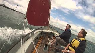 20140615 Drascombe Longboat quotRainbow Aileenquot  Portland Harbour and Weymouth Bay [upl. by Ohaus]