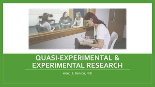 Quasi Experimental amp Experimental Research Strategies in Social amp Behavioral Sciences [upl. by Naimad]