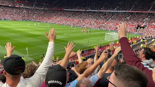 3000 Villa Fans In Full Voice At Old Trafford [upl. by Enitsenre508]