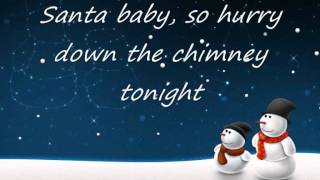 Santa Baby Kylie Minogue LYRICS [upl. by Airalav500]