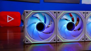 Lian Li Uni SL Infinity 120 Fan Unboxing and review with tests and lighting demo [upl. by Maxey]