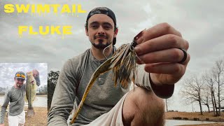 Catching Bass Back to Back On a Chatterbait  FLUKE TRAILER [upl. by Elicec]