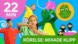 Bolibompa Mini Mixade favoriter Rörelselek  22 min [upl. by Acceb]