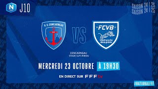 J10 I US Concarneau vs FC Villefranche B en replay 11 I National FFF 20242025 [upl. by Colwell]