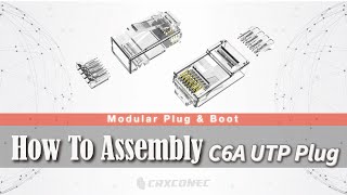 How to Assemble Category 6A UTP RJ45 Connector [upl. by Ocer813]