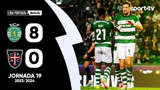 Resumo Sporting 80 Casa Pia  Liga Portugal Betclic  sport tv [upl. by Ennovahc]