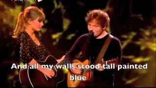 Taylor Swift amp Ed Sheeran  Everything Has Changed Live  Lyrics [upl. by Oznole584]