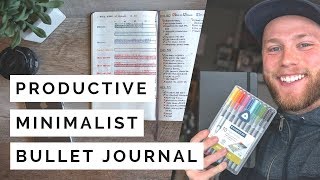 Minimalist Bullet Journal Set Up  Finding Productivity in the Analogue [upl. by Wandis]