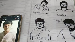 DIY Just trace and draw any pictures of ajith and vijay in 2 Mins  Drawing LinsLens [upl. by Tatum548]