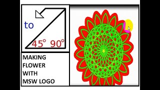 MSW logo tutorialMSW LOGO Flower commandsRepeat commandLogo commands for class 3 amp 4 [upl. by Bortz60]