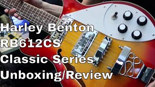 Harley Benton RB 612CS Classic Series Unboxing review and playthrough [upl. by Atiuqahc]