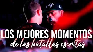 Los MEJORES MOMENTOS de la HISTORIA de las BATALLAS ESCRITAS  Batallas De Gallos Rap [upl. by Zachery]