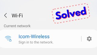 Fix sign in to the network wifi problem [upl. by Adnuahs]