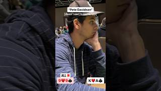 Pete Davidson doppelgänger plays poker 😎 [upl. by Nagirrek]