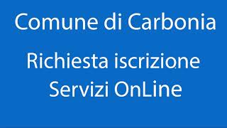 Procedura di Richiesta iscrizione Servizi OnLine [upl. by Otrebide]