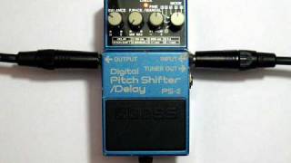 BOSS PS2 Digital Pitch Shifter  Delay Demo [upl. by Pazice]