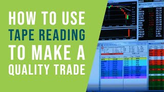 How to use Tape Reading to make a quality trade in Target [upl. by Kassie]