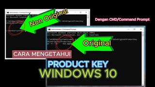 CARA MENGETAHUI PRODUCT KEY WINDOWS 10 PAKAI CMDCOMMAND PROMPT [upl. by Aed1]