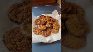 fried green tomatoes made simple 😋 cooking southern [upl. by Nolly]