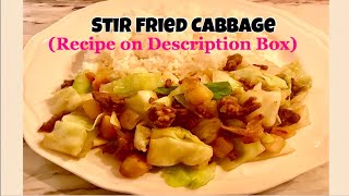 Stir Fried Pork Cabbage [upl. by Atinehc909]