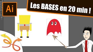 Tuto  Illustrator  les BASES en 20 min  débutant  français [upl. by Hamish]