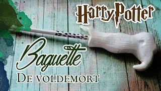 TUTO FIMO Harry Potter et les reliques de la mort  Baguette de Voldemort [upl. by Ellinnet]