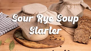 Traditional Polish Sour Rye Soup Starter Polish Easter Soup Starter  Zakwas Na Żurek [upl. by Ieppet182]