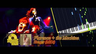 Florence  the Machine  Hunger FULL MIDI  PIANO  CHORDS [upl. by Calla]