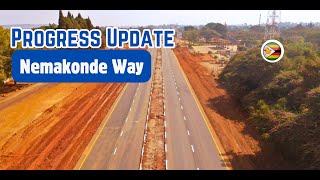 NEW 4 LANE ROAD Reconstruction Nemakonde Way HARARE Zimbabwe [upl. by Nameloc]