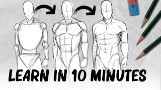 Ill teach you drawing bodies in 10 minutes Yes really  DrawlikeaSir [upl. by Okier]