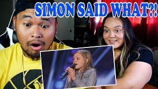 12 Year Old Ansley Burns performs Aretha twice SIMON SAID WHAT  COUPLES REACTION 2019 [upl. by Elehcin90]