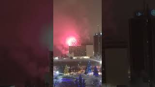 NEW YEARS DOWNTOWN Anchorage Alaska Fireworks [upl. by Onitram]