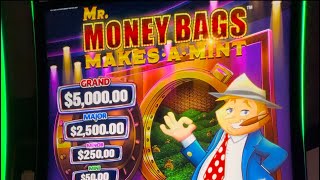 Brand NEW VGT Red Screen Slot Mr Money Bags Makes a Mint at Choctaw Casino Pocola VGT redscreens [upl. by Jemima]