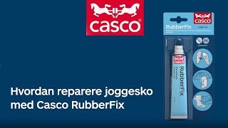 Hvordan reparere joggesko med Casco RubberFix [upl. by Delcine213]