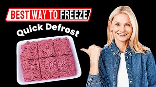 How to Freeze Ground Beef for Quick Defrosting [upl. by Fortuna869]