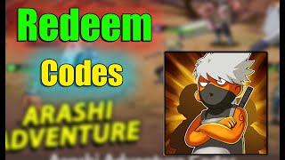 Arashi Adventure Redeem Codes 2023  Arashi Adventure NARUTO code redeem code game [upl. by Ybab]