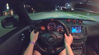 2020 Nissan 370Z NISMO 6speed Manual  POV Night Drive Binaural Audio [upl. by Airotciv718]