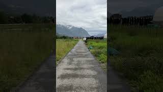 Walking in Liechtenstein 🇱🇮 Liechtenstein Schaan Vaduz BikePath TravelLife [upl. by Onyx]