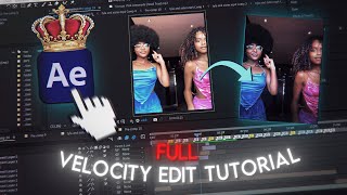 Full Velocity Edit Tutorial After Effects [upl. by Ollayos]