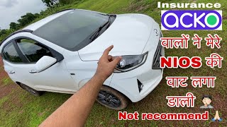 Worst Experience With ACKO insurance इनसे insurance मत करना भाई 🤦🏻 इतना घटिया serviceackoindia [upl. by Anitnauq]