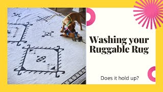 Washing Your Ruggable Rug  How Does It Hold Up [upl. by Aamsa884]