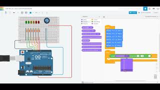 MONTAJE 10 ARDUINO CONTROL ANALOGICO DE LUCES LED CON POTENCIOMETRO [upl. by Omissam]