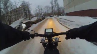 ebike moscow riding 49 Timelaps to work [upl. by Kohn]