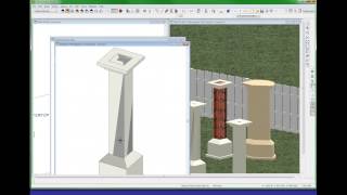 MULTIPLE COLUMN BUILDING METHOD Chief Architect Videos by dsh [upl. by Lelia]