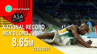 MEN LONG JUMP  Luvo Manyonga 865M [upl. by Sydalg]