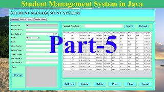 Student Management System in Java  NetBeans  MySQL Database Part5 [upl. by Eahsed]