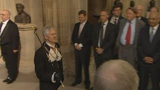 Queens Black Rod has door slammed in his face by MPs [upl. by Perrins]