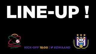 SV Zulte Waregem  RSCA  the starting lineup  18102015 [upl. by Everett]