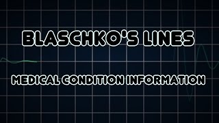 Blaschkos lines Medical Condition [upl. by Aleras]